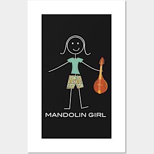 Funny Womens Mandolin Guitar Posters and Art